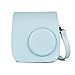 Phetium Protective Case Compatible with Instax Mini 7+ 7s 7c Instant Film Camera, Premium Vegan Leather Bag Cover with Removable Strap(Sky Blue)