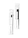 Morihata Binchotan Activated Charcoal Toothbrush, Standard Bristles - Black & White - Set of 2