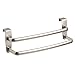 mDesign Over-Door Cabinet Towel Holder - Kitchen Cabinet Double Towel Bar Rack - Over Cabinet Towel Bar Hanger for Hand, Dish, and Tea Towels - 9.84
