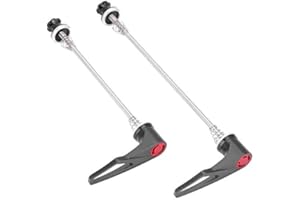 Bicycle Skewer, Titanium Ti Axle & CNC Alloy Quick Release Bike Wheel Skewer for Mountain & Road Bikes Cycling Wheel Bolt Set