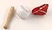 nanguawu Dollhouse Miniature Wooden Baseball Bat Glove Red