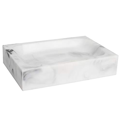 Sweet Home Collection Contemporary Decorative Beautiful Designs Bath Shower Tub Decor, Resin, Plaza, Soap Dish