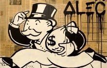 Alec Monopoly running man artwork picture on wall cuadros decoracion canvas prints wall pictures