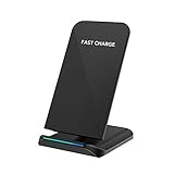 COULAX iPhone X Wireless Charger Fast Qi Wireless Charging Pad for Sumsang Galaxy Note 8/S8/S8 Plus/S7/S6 Edge, Standard Charging for iPhone X/8/8 Plus(No AC Adapter)