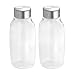 iDesign Onza Plastic Food Storage Bottle with Lid for Kitchen Pantry, Cabinet, Canister to Hold Candy, Milk, Nuts, Juices, Creamer, BPA-Free, 4.25