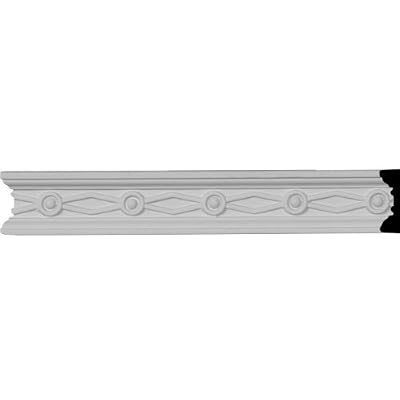 Ekena Millwork CHA01X00FE 1 1/2-Inch H x 1/2-Inch P x 96-Inch L Federal Chair Rail