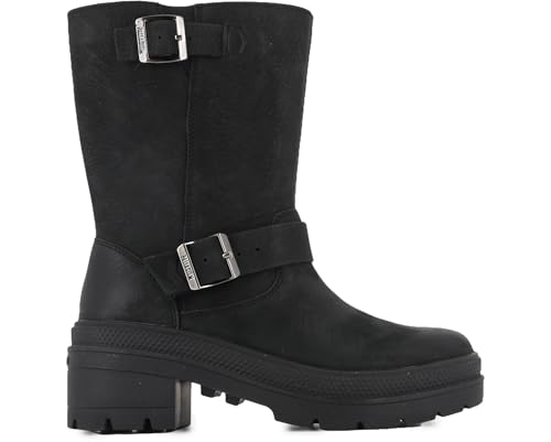Palladium Pallarise Roadster L, Moda Boot Donna, Nero, 42 EU