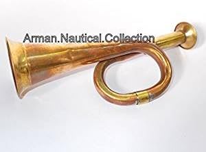 1940's Bugle Military Bugle Copper & Brass Bugle Vintage Bugle Instrument Horn