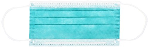 Crosstex GCITE Latex-Free Isofluid Earloop Mask, Teal (Pack of 50)