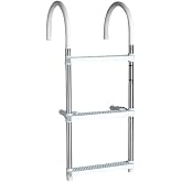 Seachoice Aluminum Boarding Ladder, 3 Steps, 15 in. Wide X 36 in. Tall