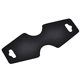 Housweety 50 Black Necklace Jewelry Display Cards 11x4.5cm