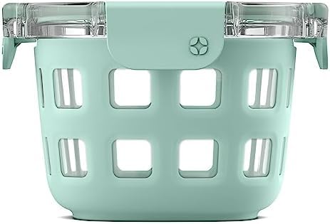 Ello DuraGlass Rounds Glass Food Storage Containers - Meal Prep Bowls with Silicone Sleeve and Airtight Lids, 2 Cup, Yucca (Pack of 6) Image Ello DuraGlass Rounds Glass Food Storage Containers - Meal Prep Bowls with Silicone Sleeve and Airtight Lids, 2 Cup, Yucca (Pack of 6) Image