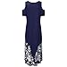 Womens Casual Long Dress 2020 New Round Neck Strapless Summer Solid Color/Print Shift Dresses by Mlidethumb 1