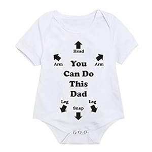Xmiral Kinderen Baby Meisje Jongen Korte Mouw O-Neck Romper Peuter Letter Print Tops Bodysuit
