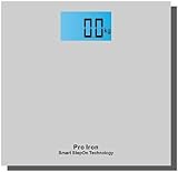 Personal Digital Bathroom Scale with Extra Large Backlit 4.0" Display and "Step-On" Technology (SILVER)