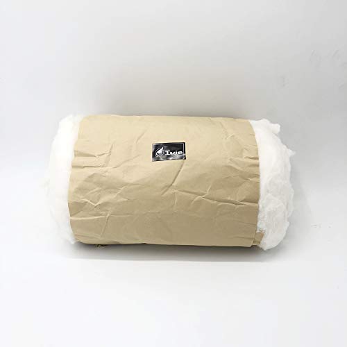 Ivie Organic Luxury Cotton Fiber Batting 1lb Natural Color Eco Friendly High Fill Power Stuffing for Pillow Comforter Dolls (Combed Cotton Fiber(1 Pound))