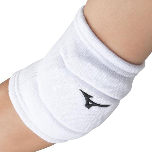 MIZUNO(ミズノ) バレーボール 肘サポーター(パッド有・ユニセックス) V2MYA100 ホワイト×ブラック 1個入