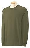 Gildan Adult Ultra CottonTM Long-Sleeve T-Shirt L Military Green