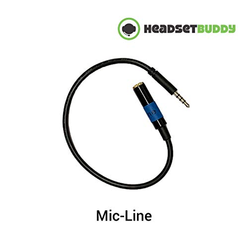 Headset Buddy Line-Level Audio Adapter with Built in Attenuation for iPhone, Smartphones, Soundboards and Mixers (iPhone-Mic-Line)