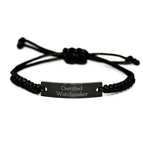 Certified Watchmaker Rope Bracelet Valentine's Unique Gifts from Men to Watchmaker Friends