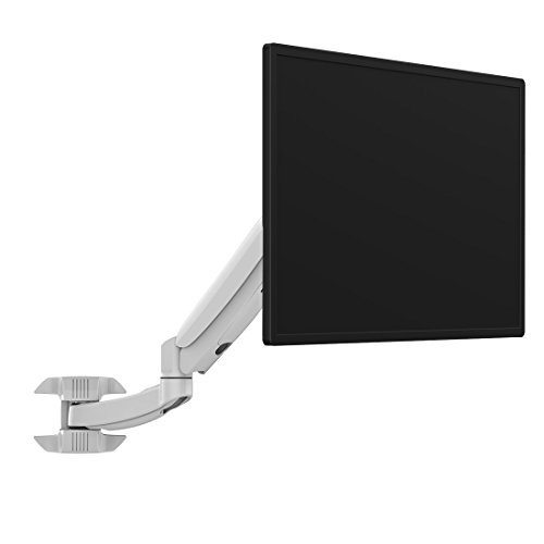 Loctek DW5W Adjustable Swivel Single Arm Monitor Wall Mount Gas Spring Monitor Arm Quick Release for 10-24 inch LCD Computer Screen