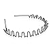 Chirstmas Sale -Unisex Black Spring Wave Metal Hoop Hair Band Girl Men`s Head Band Accessory (1 pc)