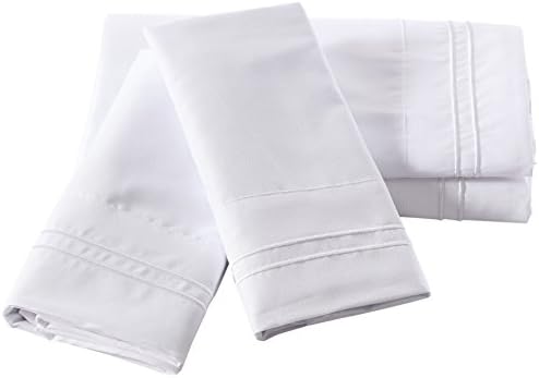 Pisces Global Windsor Collection Microfiber 4-Piece Sheet Set, Full, White, 4