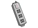 Tripp Lite 3 Outlet Waber Industrial Power Strip, 6ft Cord with 5-15P Plug (3SP),Gray