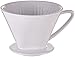 Cilio C104943 Porcelain Coffee Filter/Holder Pour-Over, 4/Medium, White