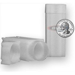 Square Quarter Coin Tube(Qty=5 Tubes)