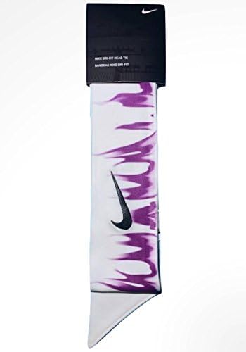 Custom Monotone Purple Flames Nike Dri-Fit Head Tie Headband - Black, White, Yellow, Pink, Green, Blue, Purple, Orange