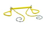 CREATIVE CEDAR DESIGNS Ultimate Triangle Rings & Trapeze bar- Yellow, One Size