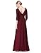Ever-Pretty Women's Lace Long Sleeve Floor Length Evening Dress 08412