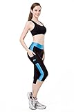 Ribay Women's Capri Workout Leggings - Guaranteed Quality Yoga/Running Pants