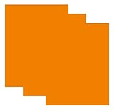 SISER EasyWeed Heat Transfer Vinyl HTV for T-Shirts 12 x 15 Inches 3 Precut Sheets (Orange)