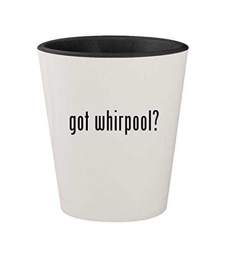 got whirpool? - Ceramic White Outer & Black Inner 1.5oz Shot Glass