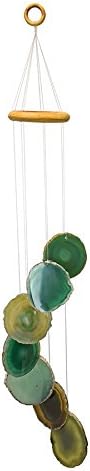 Agate Wind Chime - Seven Agate slabs (Green)