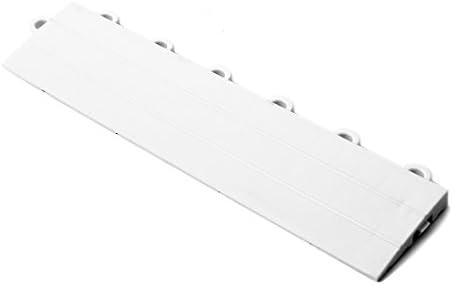Speedway Garage Tile F789453W Mfg. Garage Floor Female Ramp Edges with Loops, White