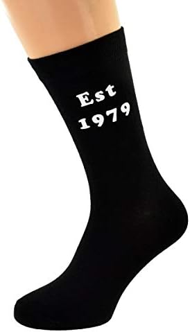 Est Printed on Mens Socks for 60th Birthday Present 2019