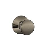 Schlage F40PLY620 Plymouth Privacy Knob, Antique Pewter