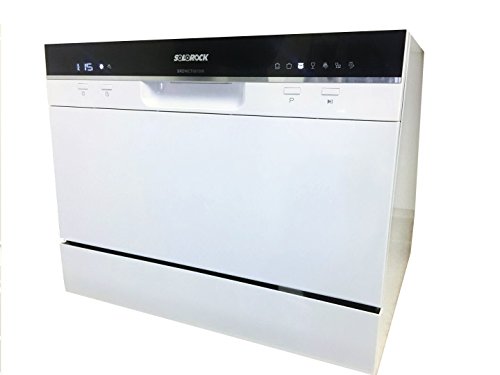 SoloRock 6 Settings Countertop Dishwasher - White Color