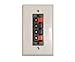 Speaker Terminal Wall Plate 4 Spring Clip for Stereo Home Theater Sound System