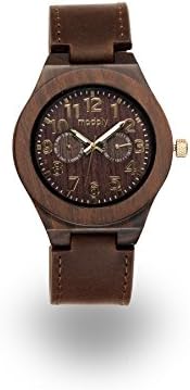 Handmade Mens Wooden Watch, Leather Band, Add Your Own Engraving
