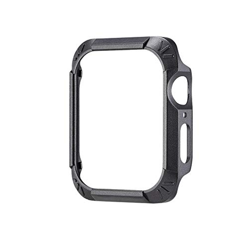 Soft Ultra Thin Cases Cover,Saying For Apple Watch/iWatch Series 4 44mm Cases Protective Soft TPU+PC Silicone Protection Case Replace organizer (Gray)