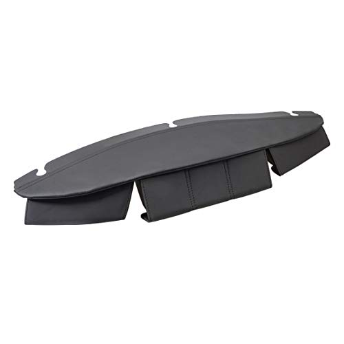 Lalaparts Motorcycle Black 3 Pocket Batwing Faring Windshield Bag Pouch Compatible for Harley Touring 2014-2018
