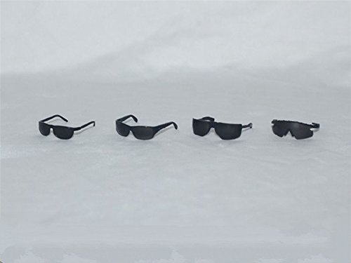 1/6 Scale 4 Styles Plastic Black Glasses Sunglasses F 12