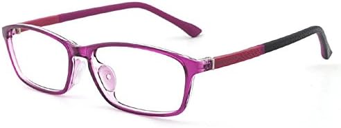 Fantia Safe Silicone Children Glasses Kids Eyeglass Frame Age 6-12 (Purple)
