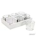 Hosley Set of 24 Heavy Clear Chunky Glass Tea Light LED Votive Candle Holders 2.4 Inch High. Ideal for Weddings Parties Spa Aromatherapy Bridal Setting Reiki Meditation O9