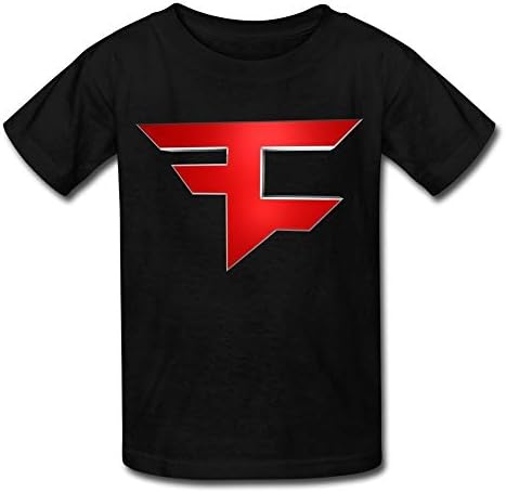 Miedaing Kid's Faze Clan Logo Template Round Collar T Shirt