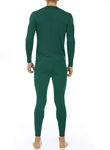 Thermajohn Men's Ultra Soft Thermal Underwear Long Johns Set with